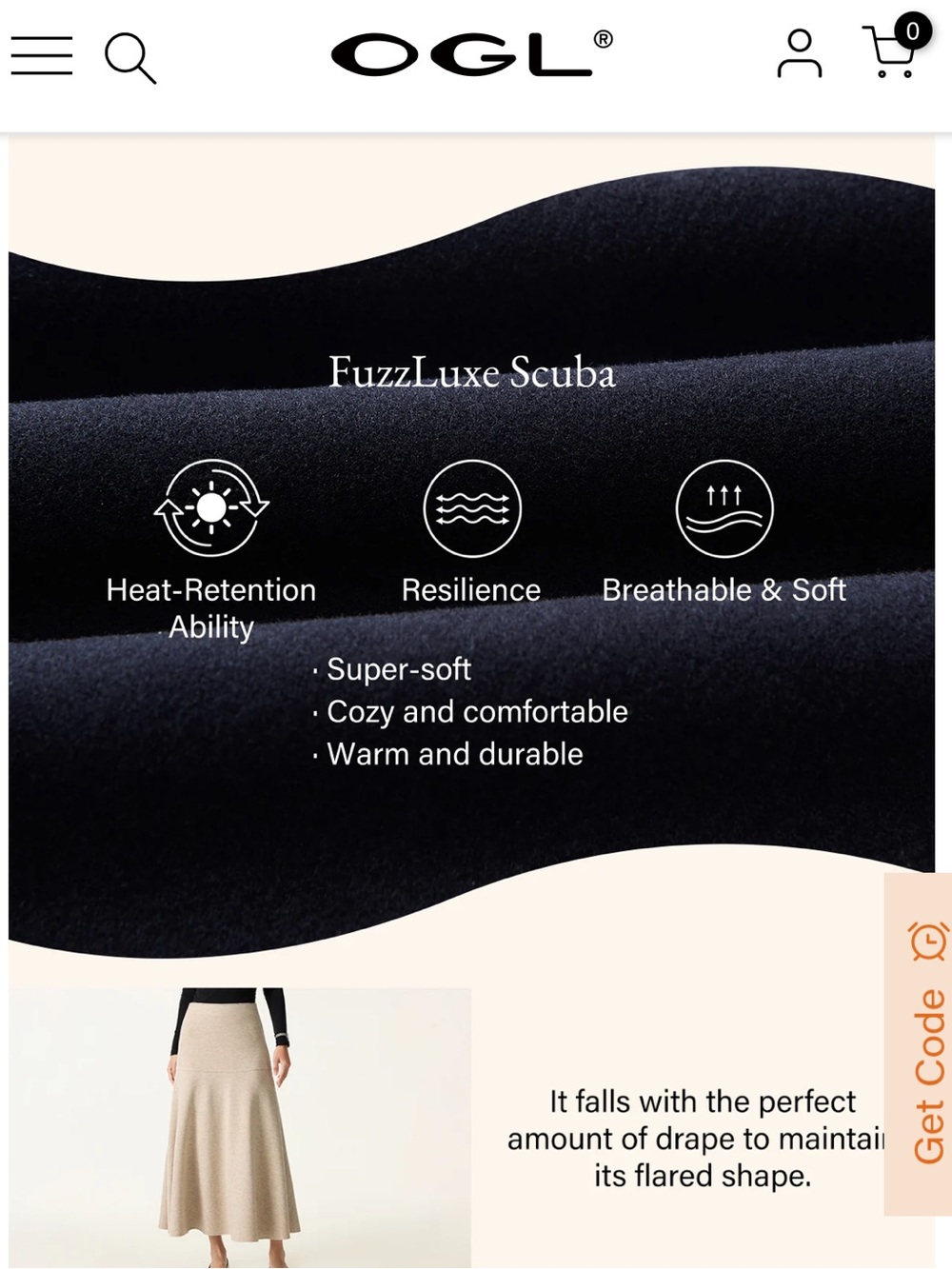 OGL FuzzLuxe Flared Midi skirt - Picture 10 of 10